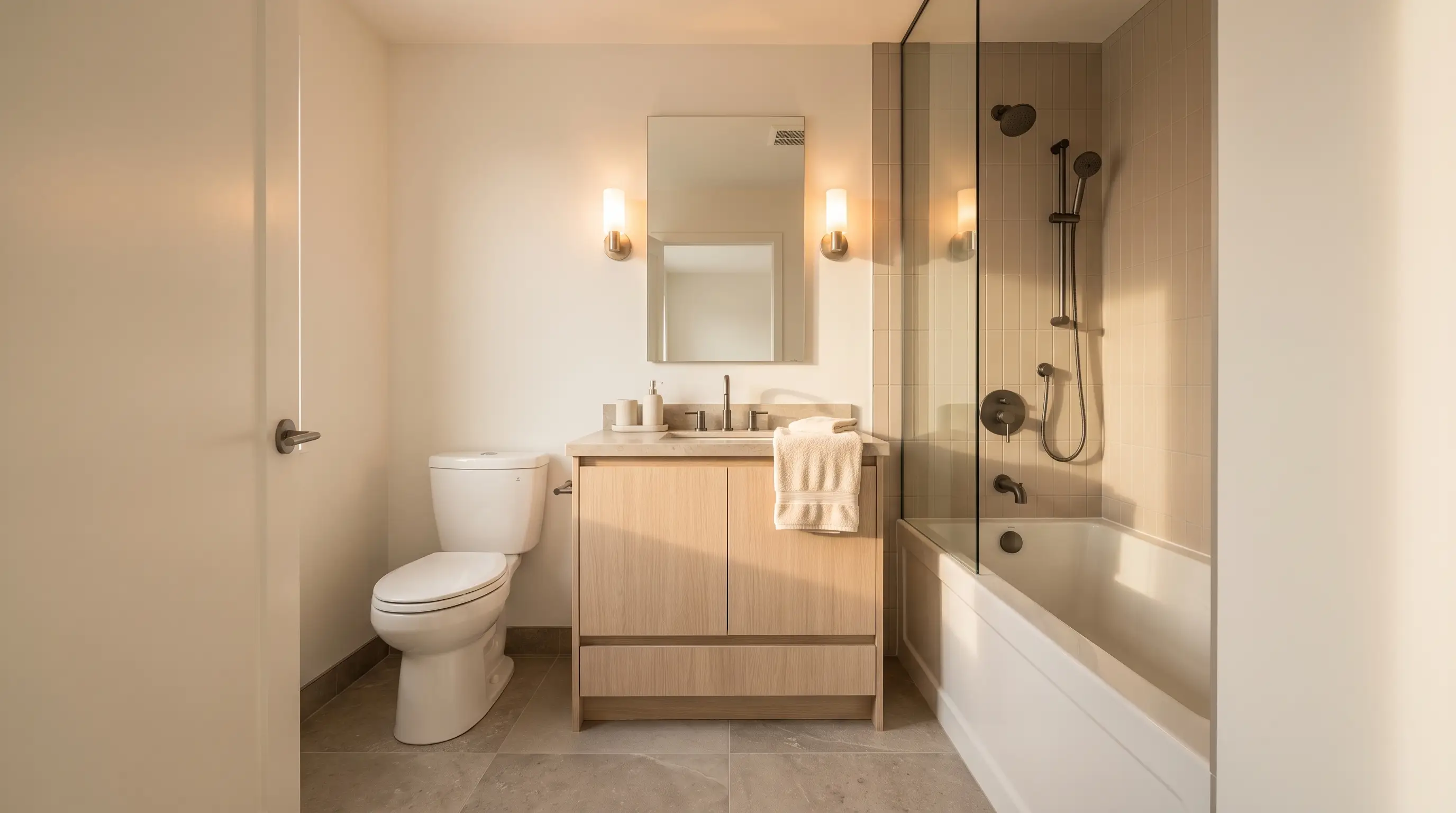 Plan A ensuite end frame